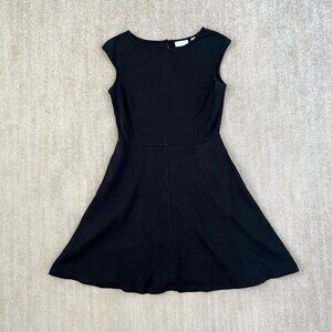 New York & Company Black Sleeveless Cotton Dress With Pockets XS